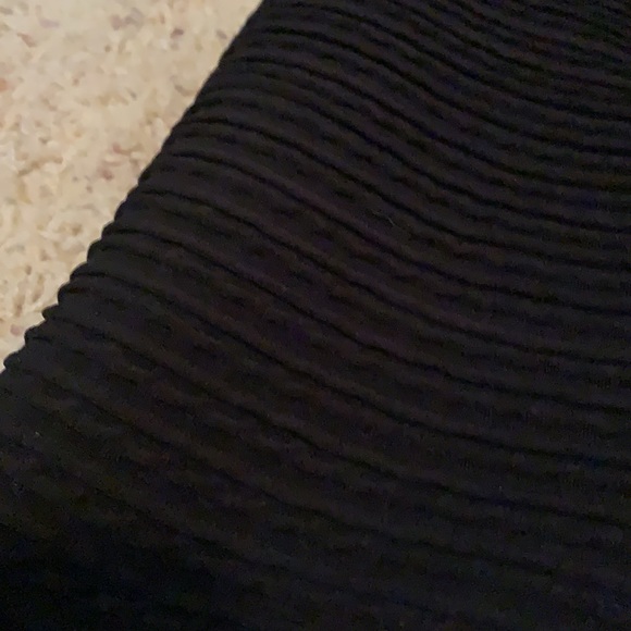 Black fitted ribbed Calvin Kline dress - Picture 2 of 4